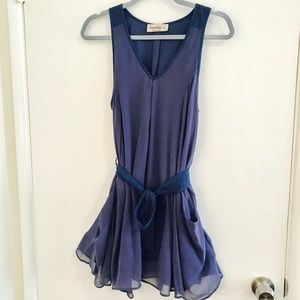 Eunishop Beautiful Blue Tie Dress